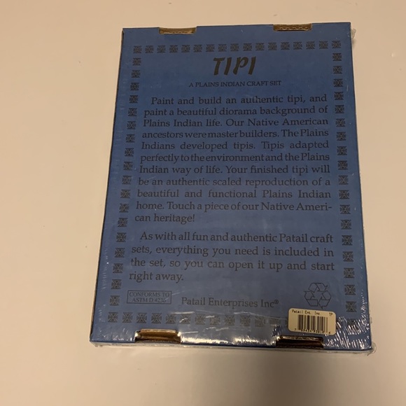 🆕 Vintage Tipi Plains Indian Craft Set - Picture 3 of 3